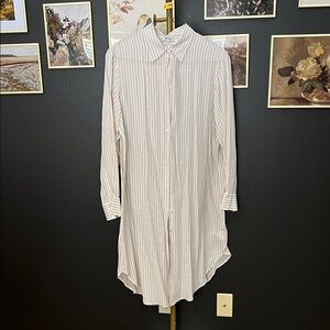 Elegant Striped Women's Midi Dress